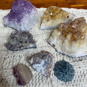 Citrine and amethyst bundle